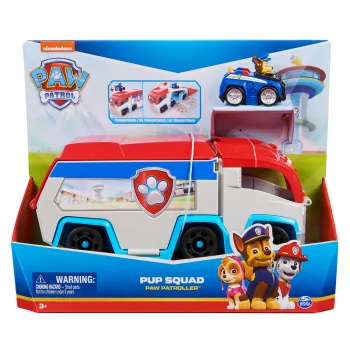 Fahrzeugset Spin Master PAW Patrol Pup Squad Patroller Team Vehicle mit sammelbarem Chase-Auto, ab 3 Jahren, Kunststoff, mehrfarbig