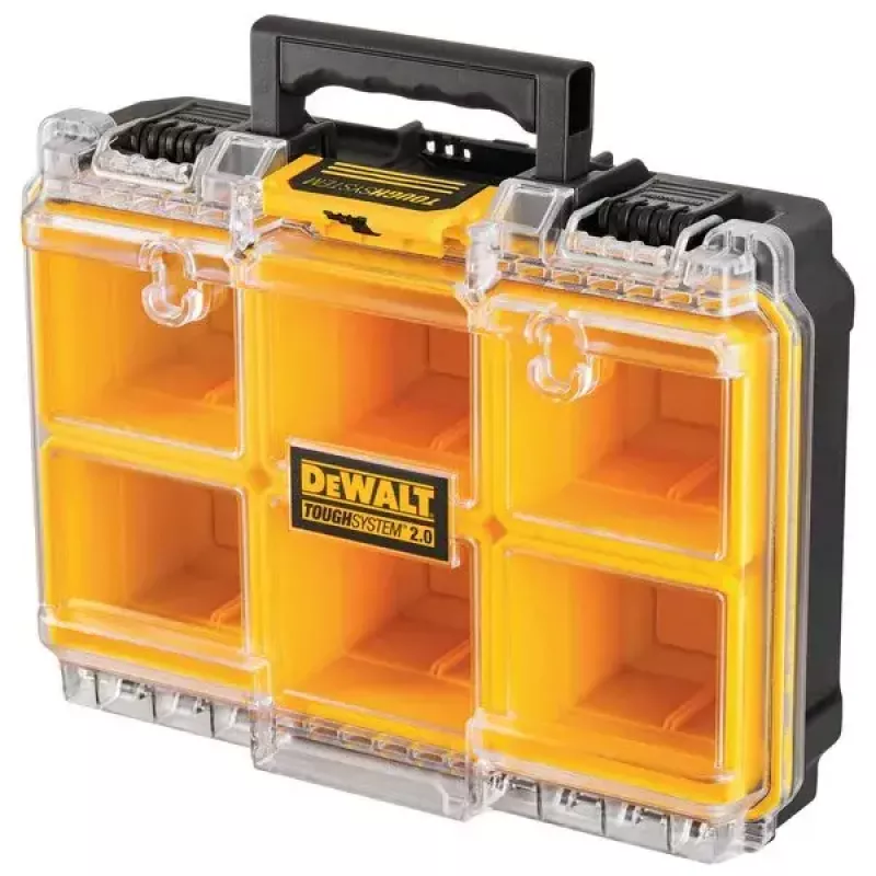 Werkzeug-Aufbewahrungsbox DeWALT ToughSystem 2.0 Schwarz Transparent Gelb 6 Taschen