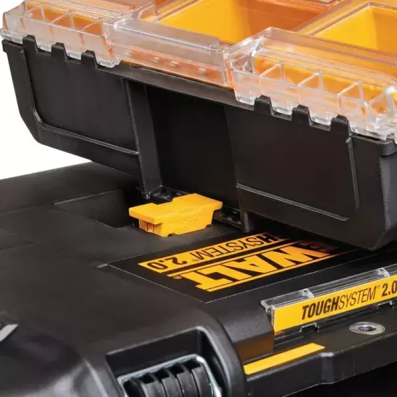 Werkzeug-Aufbewahrungsbox DeWALT ToughSystem 2.0 Schwarz Transparent Gelb 6 Taschen