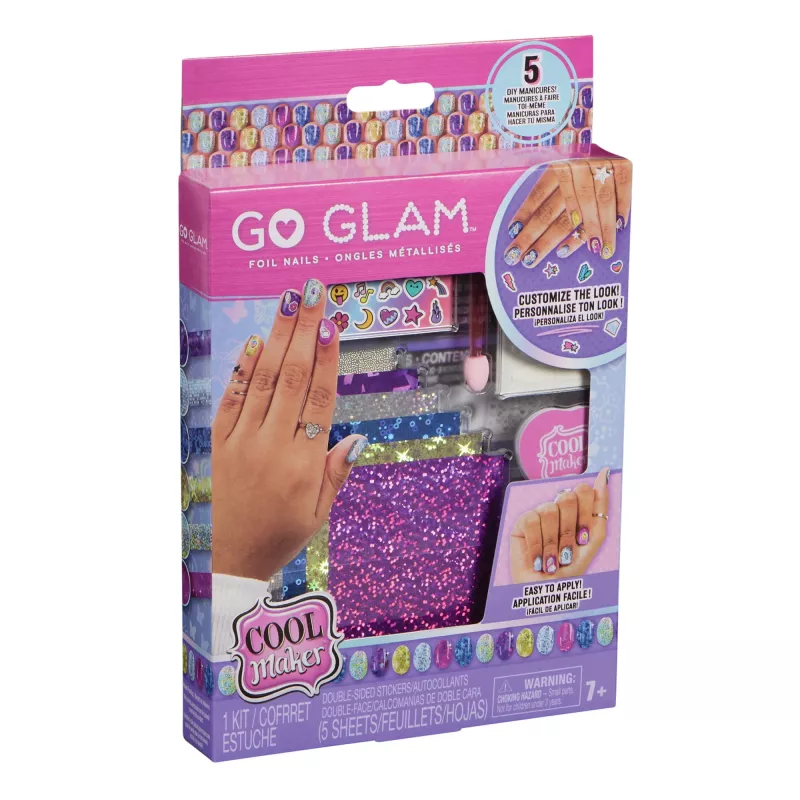 Cool Maker, Mix & Mani Foliennagel-Set mit 6 Folien & Stickern für 5 DIY-Maniküren (Verpackung kann variieren), Bastel- und Kreativspielzeug für Kinder ab 7 Jahren