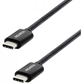 USB-C-auf-USB-C-Kabel ADATA CACC-100PN-BK, USB 2.0, 1 m, schwarz