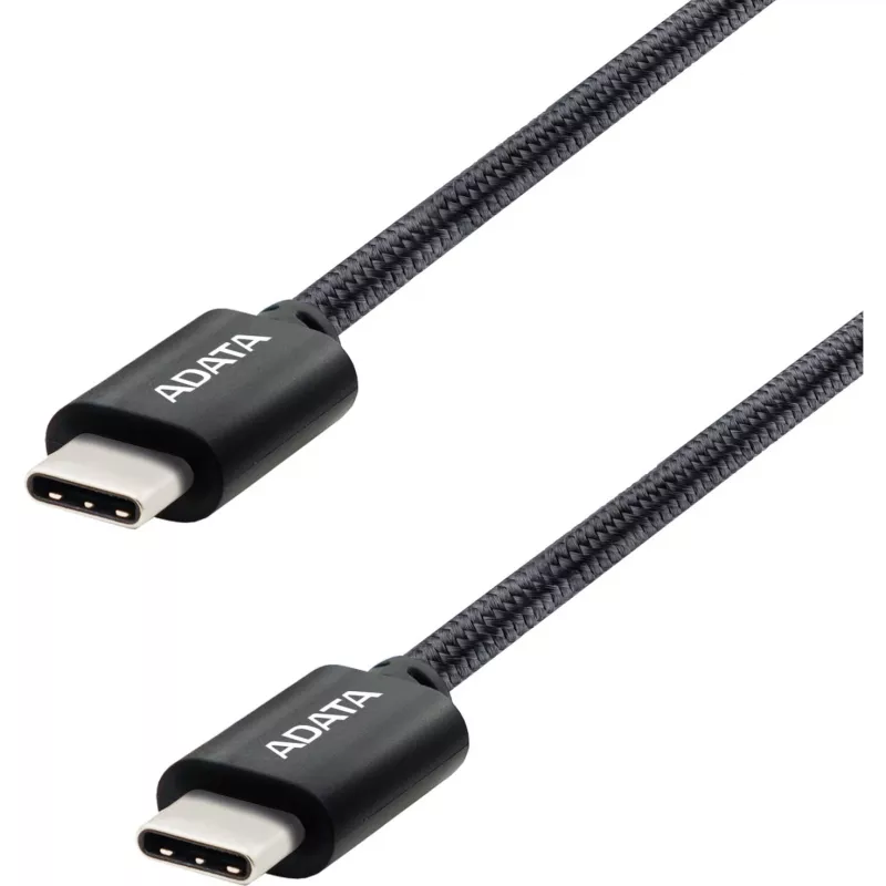 USB-C-auf-USB-C-Kabel ADATA CACC-100PN-BK, USB 2.0, 1 m, schwarz