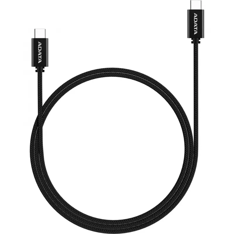 USB-C-auf-USB-C-Kabel ADATA CACC-100PN-BK, USB 2.0, 1 m, schwarz