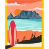 Ravensburger Malen nach Zahlen CreArt 'Sonnenuntergang am Strand' Modell 23898 — Malset für Erwachsene und Jugendliche