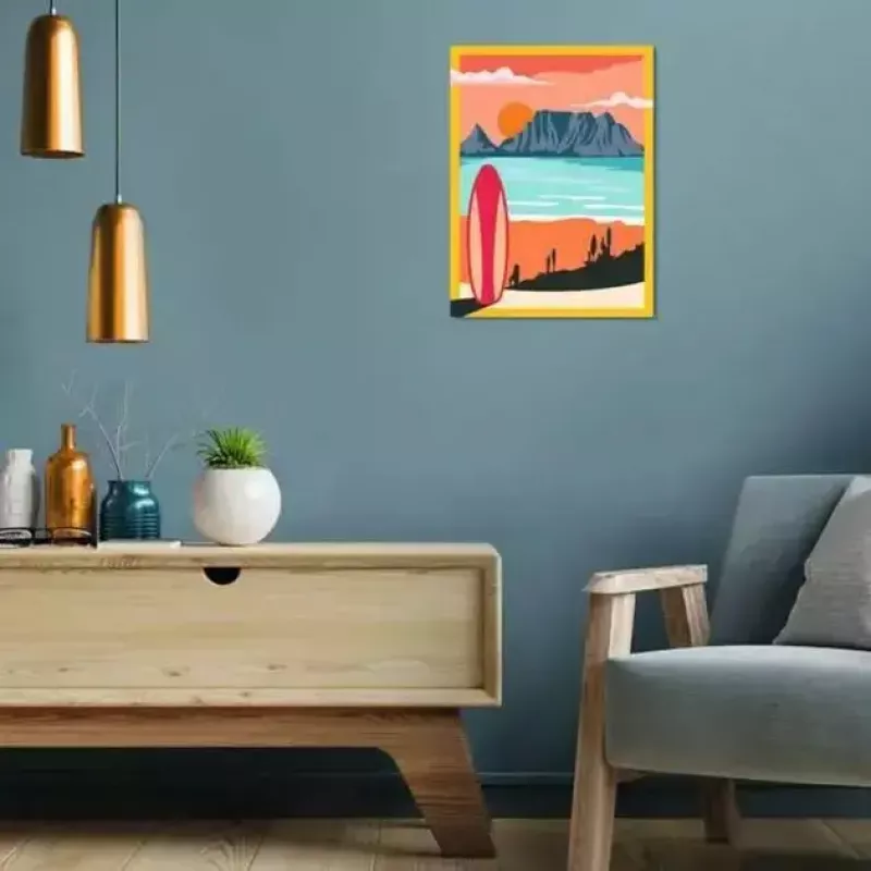 Ravensburger Malen nach Zahlen CreArt 'Sonnenuntergang am Strand' Modell 23898 — Malset für Erwachsene und Jugendliche