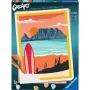 Ravensburger Malen nach Zahlen CreArt 'Sonnenuntergang am Strand' Modell 23898 — Malset für Erwachsene und Jugendliche