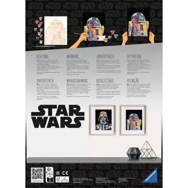 Malset Ravensburger CreArt Star Wars - Darth Vader, Modell 23731, Malen-nach-Zahlen-Set