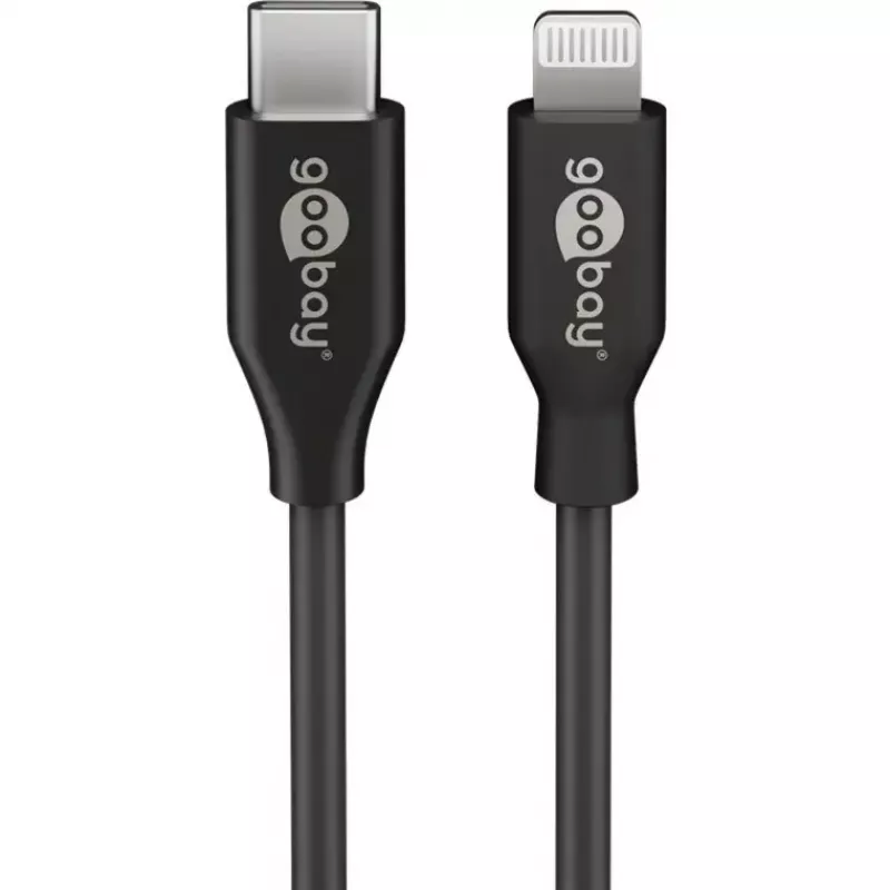 Ladegerät GOOBAY 61083 20W PD mit 1 m Kabel — USB-C-Netzteil, 20 W Leistung