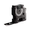 Authentische DYMO D1-Etiketten | Weißer Druck auf schwarzem Band | 19 mm x 7 m | Selbstklebende Etiketten für LabelManager-Etikettendrucker | Hergestellt in Europa