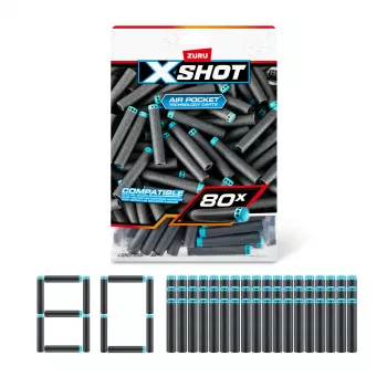 XSHOT Excel Darts Nachfüllpackung (80 Darts) ZURU