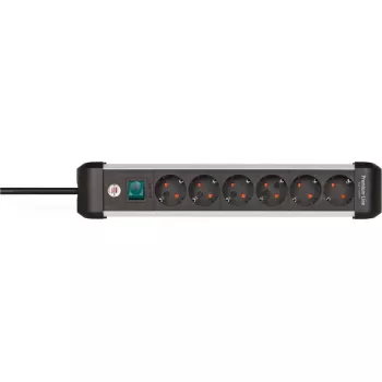 Power-Verlängerung Brennenstuhl 1391030600 3m 6 AC-Steckdosen Innenbereich Schwarz Silber