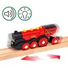 Ravensburger BRIO World Rote Lola Bauernhof Zug-Set – Holzspielzeug-Zugset