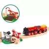 Ravensburger BRIO World Rote Lola Bauernhof Zug-Set – Holzspielzeug-Zugset