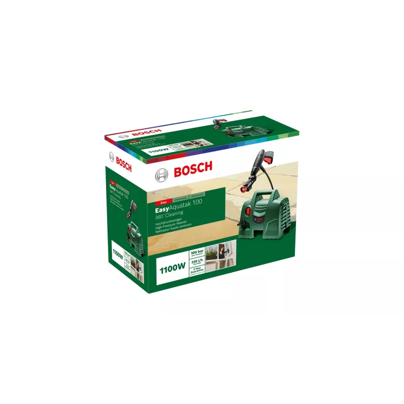 Bosch Easy Aquatak 100 Hochdruckreiniger Kompakt Elektrisch 270 l/h 1100 W Grün