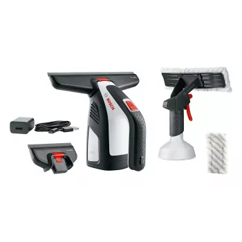 Bosch GlassVAC elektrischer Fensterreiniger 0,1 L Schwarz, Rot, Silber