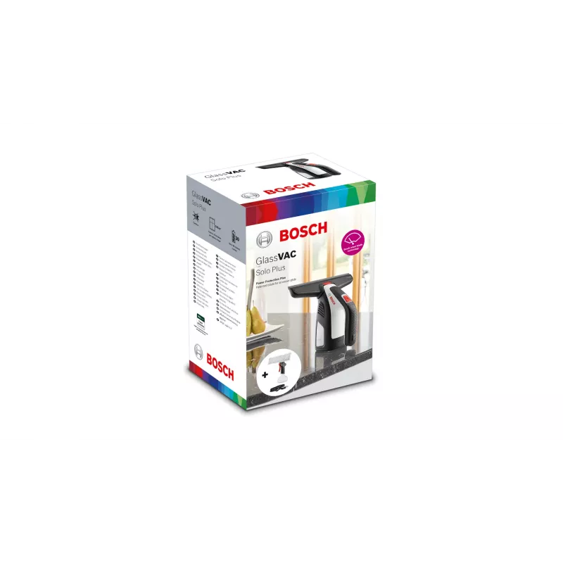 Bosch GlassVAC Solo Plus Elektro-Fensterreiniger 0,1 L Schwarz, Weiß