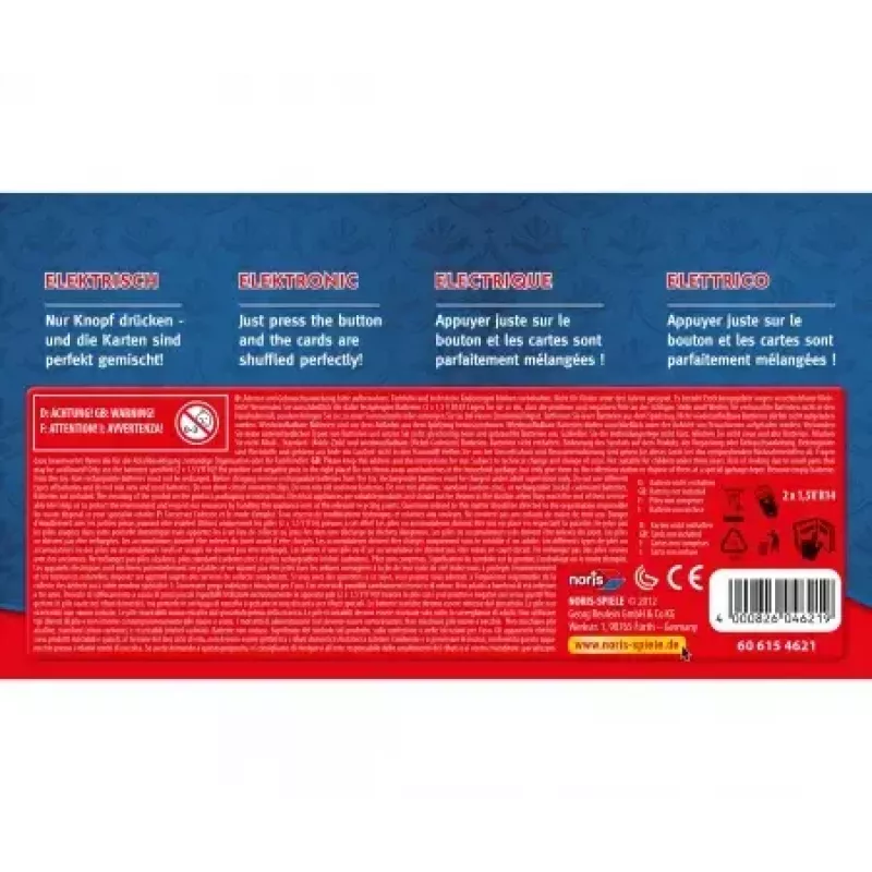 Kartenmischer Simba Noris 606154621 Schwarz Batterietyp C