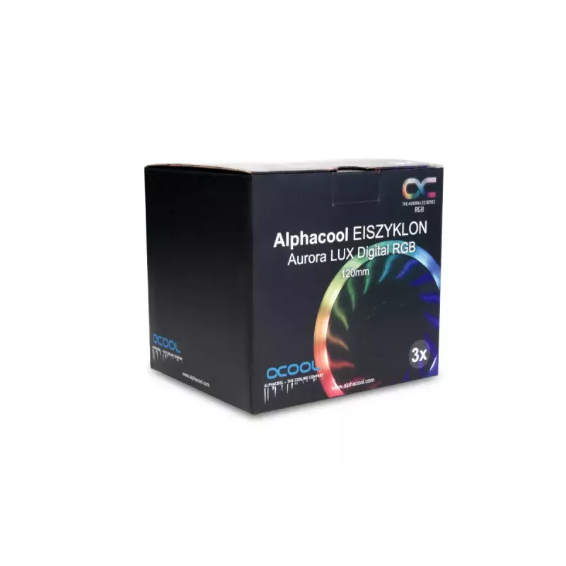 Lüfter Alphacool Eiszyklon Aurora LUX Digital RGB 12 cm Transparent