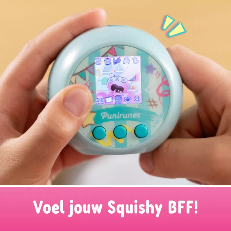 Punirunes, interaktives digitales Spielzeug mit 55 quetschbaren Charakteren, reagiert auf Berührung, Farbdisplay, Kinderspielzeug ab 5 Jahren