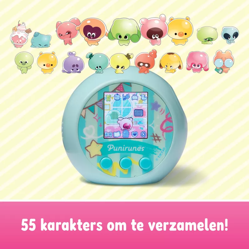 Punirunes, interaktives digitales Spielzeug mit 55 quetschbaren Charakteren, reagiert auf Berührung, Farbdisplay, Kinderspielzeug ab 5 Jahren