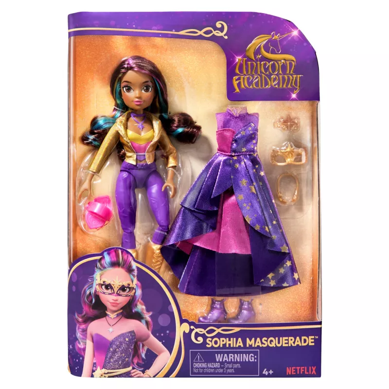 Modepuppe Spinmaster Unicorn Academy Sophia Masquerade 241 mm Bunt