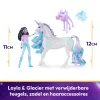 Unicorn Academy, Layla & Glacier mit 2 Zubehörteilen & Haarwerkzeug, Puppen & Einhorn-Spielzeug für Mädchen ab 4 Jahren