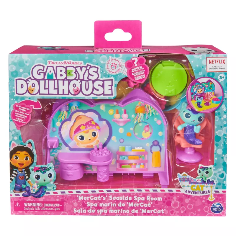 Deluxe Room Playset Spin Master Gabby's Dollhouse – Wellness Room mit Erdmännchen-Spielfigur