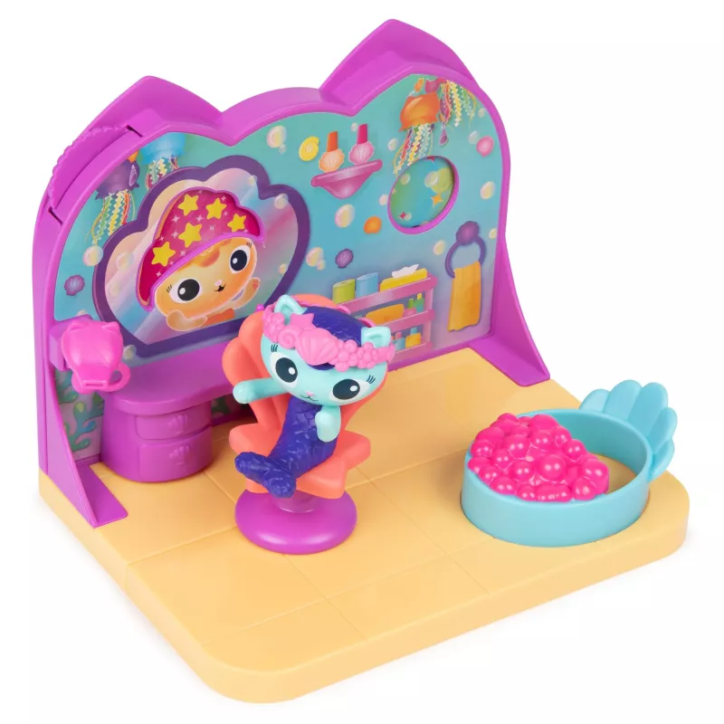 Deluxe Room Playset Spin Master Gabby's Dollhouse – Wellness Room mit Erdmännchen-Spielfigur