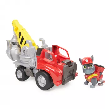 Rubble & Crew, Chargers Kran-Greifspielzeug-LKW mit beweglichen Teilen und einer Sammel-Actionfigur, Spielzeug für Kinder ab 3 Jahren