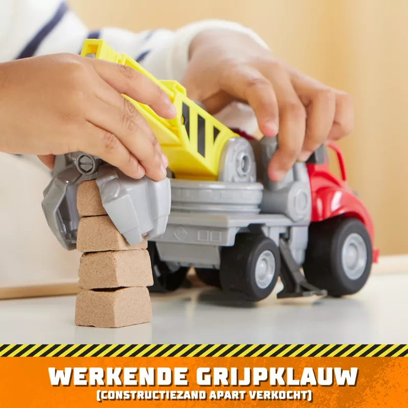 Rubble & Crew, Chargers Kran-Greifspielzeug-LKW mit beweglichen Teilen und einer Sammel-Actionfigur, Spielzeug für Kinder ab 3 Jahren
