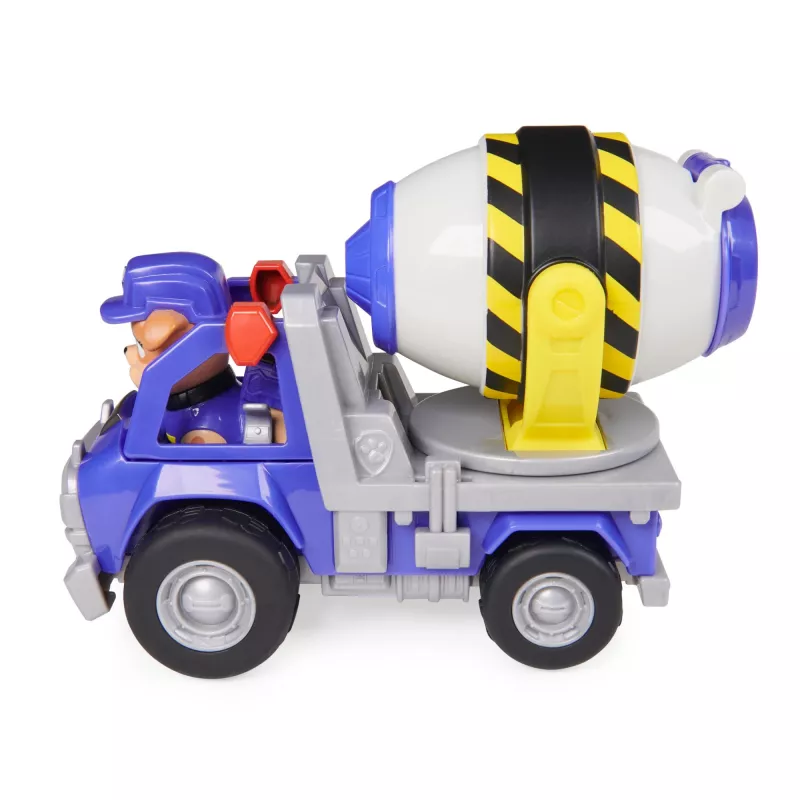 Rubble & Crew, Mix’s Betonmischer-Spielzeug-LKW mit Actionfigur und beweglichen Bauteilen, Spielzeug für Kinder ab 3 Jahren