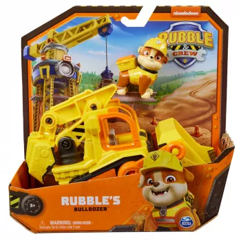 Bulldozer-Spielzeug Spinmaster Rubble’s Bulldozer – Kunststoffkonstruktion, für Kinder ab 3 Jahren, schwarz/orange/gelb