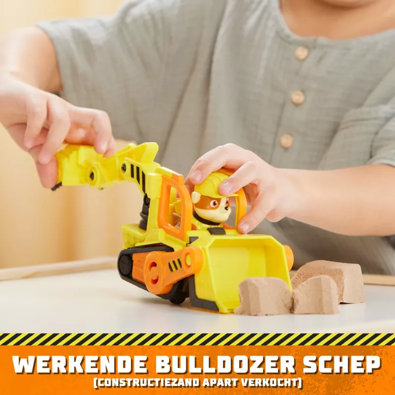 Bulldozer-Spielzeug Spinmaster Rubble’s Bulldozer – Kunststoffkonstruktion, für Kinder ab 3 Jahren, schwarz/orange/gelb