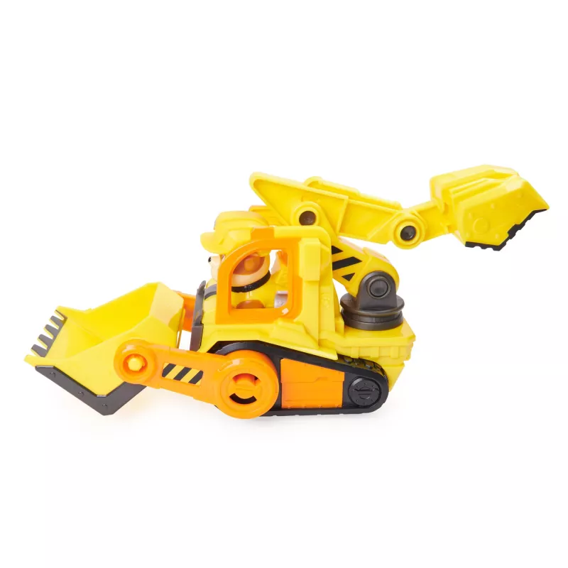 Bulldozer-Spielzeug Spinmaster Rubble’s Bulldozer – Kunststoffkonstruktion, für Kinder ab 3 Jahren, schwarz/orange/gelb