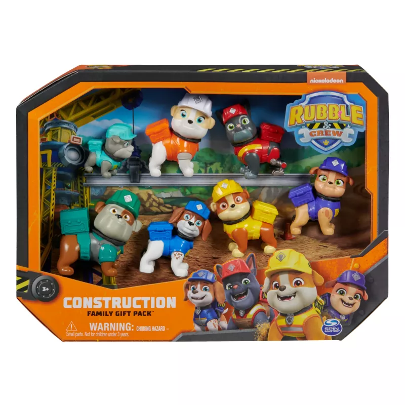 Rubble & Crew, Spielfiguren Geschenkpaket, mit 7 Sammel-Actionfiguren, Kinderspielzeug für Jungen & Mädchen ab 3 Jahren