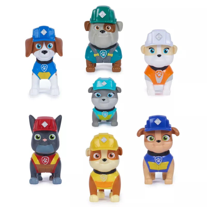Rubble & Crew, Spielfiguren Geschenkpaket, mit 7 Sammel-Actionfiguren, Kinderspielzeug für Jungen & Mädchen ab 3 Jahren