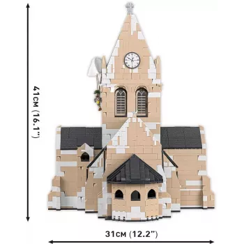 Bausteine Cobi Kirche Sainte-Mère-Église 2280 Teile 10 Jahre