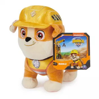 Rubble & Crew, Premium-Plüschtiere, 18 cm Charger-Plüschtier in Bauarbeiter-Uniform, Spielzeug für Jungen & Mädchen ab 3 Jahren