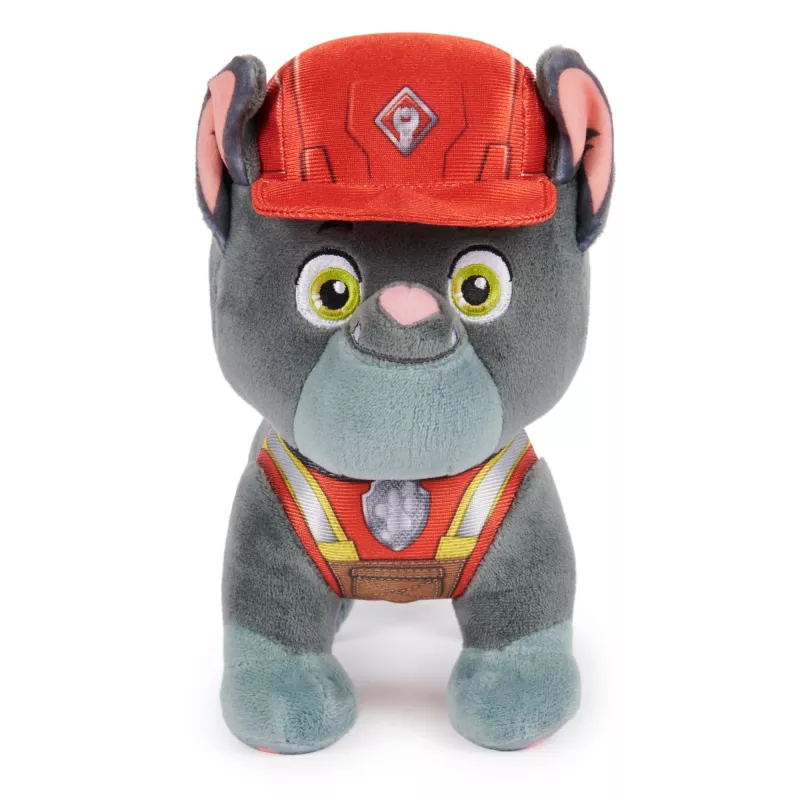Rubble & Crew, Premium-Plüschtiere, 18 cm Charger-Plüschtier in Bauarbeiter-Uniform, Spielzeug für Jungen & Mädchen ab 3 Jahren