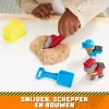 Rubble & Crew, Charger & Wheeler Action-Figuren, mit Kinetic Build-It Sand & 2 Bauwerkzeugen, PAW Patrol Spielzeug für Jungen & Mädchen ab 3 Jahren