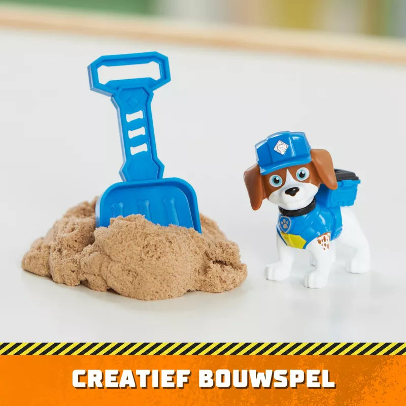 Rubble & Crew, Charger & Wheeler Action-Figuren, mit Kinetic Build-It Sand & 2 Bauwerkzeugen, PAW Patrol Spielzeug für Jungen & Mädchen ab 3 Jahren