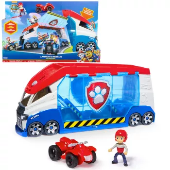 Fahrzeugset Spinmaster PAW Patrol Launche & Rescue Patroller, Kunststoff, mehrfarbig, für Kinder ab 3 Jahren