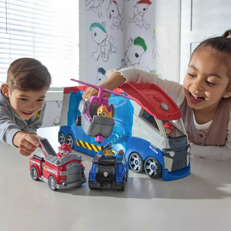 Fahrzeugset Spinmaster PAW Patrol Launche & Rescue Patroller, Kunststoff, mehrfarbig, für Kinder ab 3 Jahren