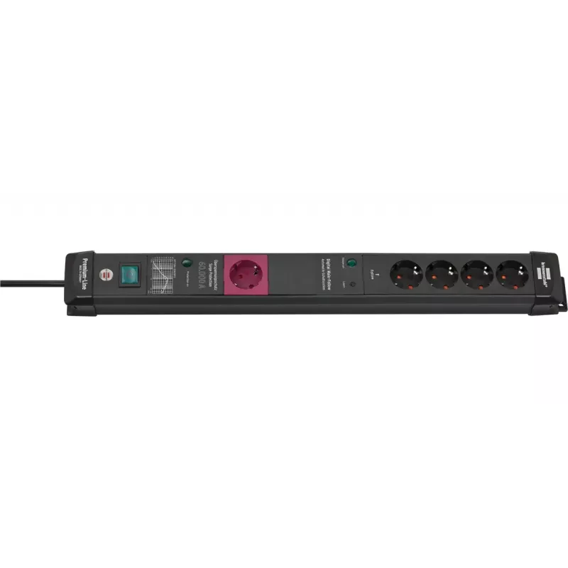 Mehrfachsteckdose Brennenstuhl 1951150500 3m 5 AC Outlets Innenbereich Schwarz