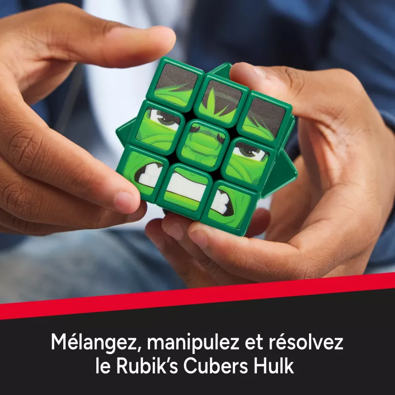 Spin Master Rubik's - Cubers 3x3 Hulk, Geschicklichkeitsspiel
