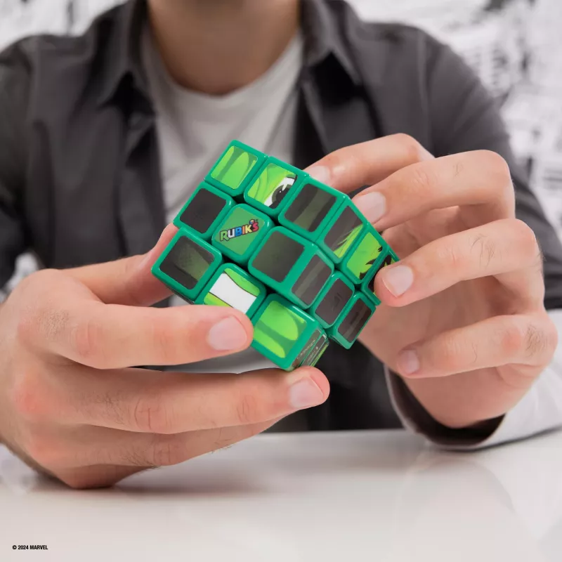 Spin Master Rubik's - Cubers 3x3 Hulk, Geschicklichkeitsspiel