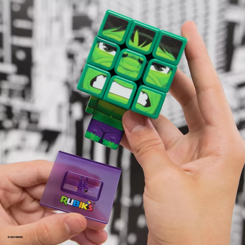 Spin Master Rubik's - Cubers 3x3 Hulk, Geschicklichkeitsspiel