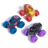 Monster Jam, Marvel Mini Monster Truck 3er-Pack, Schwarz Panther, Captain America, Iron Man Druckguss-Monstertrucks, Maßstab 1:87, Spielzeug für Jungen ab 3 Jahren