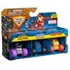 Monster Jam, Marvel Mini Monster Truck 3er-Pack, Schwarz Panther, Captain America, Iron Man Druckguss-Monstertrucks, Maßstab 1:87, Spielzeug für Jungen ab 3 Jahren