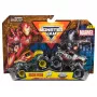 Monster Jam, Marvel Offizieller Iron Man Vs. War Machine Druckguss-Monstertrucks, Maßstab 1:64, Spielzeug für Jungen und Mädchen ab 3 Jahren